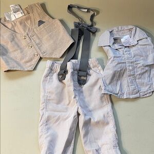 Koala Kids Elegant Gray and White Set